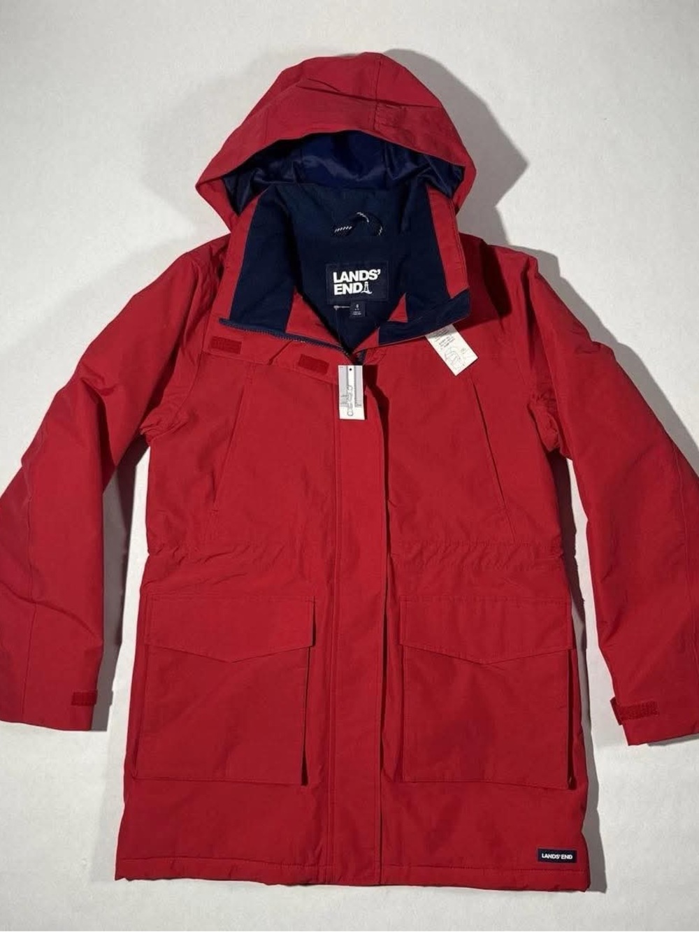NWT lands end Women's Squall Waterproof Insulated 3 in 1 Winter Parka Womans lg